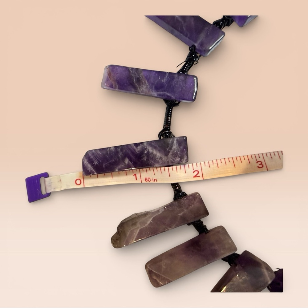 Amethyst Stone and Black Wire Headband - Picture 10 of 12